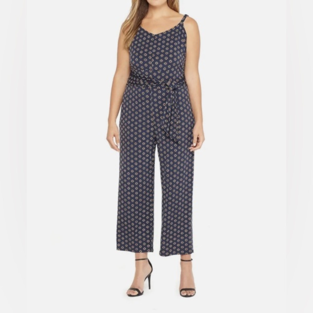 The Limited jumpsuit, size-PM, Colors- navy, gold, white